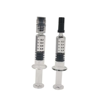 La testa di Luer ha colorato la siringa del vetro borosilicato del cotone 0.5ml del tuffatore