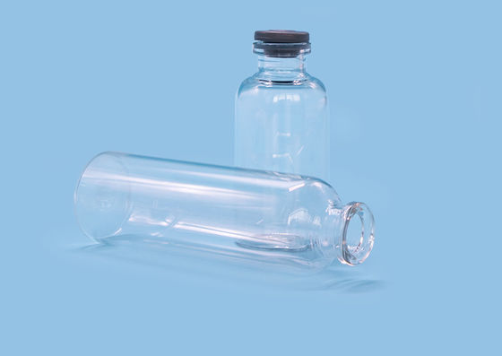 Medicina liquida ISO14001 OD24 Amber Glass Bottle della piegatura