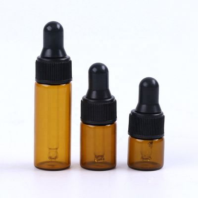 Palla rotonda LFGB vuoto 30ml MSDS Amber Dropper Bottles