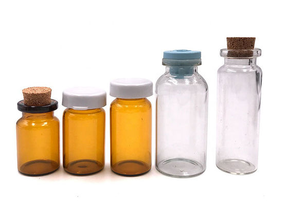 Bottiglia di vetro farmaceutica ambrata di altezza 3ml del glucosio di GMP